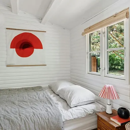 House By Sejero Bay With Sunset